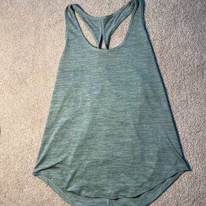 Green Twist-Back Tank Top